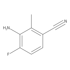 3-Amino-4-fluoro-2-methylbenzonitrile Structure