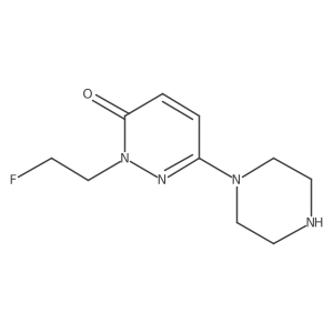 2-(2-Fluoroethyl)-6-(piperazin-1-yl)-2,3-dihydropyridazin-3-one Structure