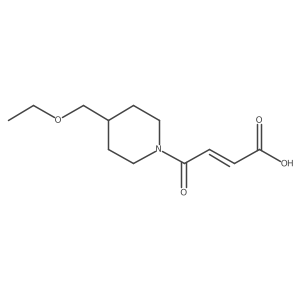 (E)-4-(4-(ethoxymethyl)piperidin-1-yl)-4-oxobut-2-enoic acid结构式