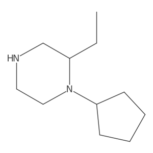 (2R)-1-cyclopentyl-2-ethylpiperazine Structure