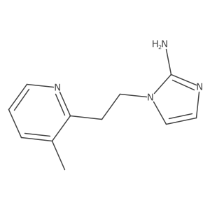 1-[2-(3-methylpyridin-2-yl)ethyl]-1H-imidazol-2-amine结构式