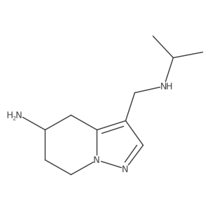 3-{[(propan-2-yl)amino]methyl}-4H,5H,6H,7H-pyrazolo[1,5-a]pyridin-5-amine结构式