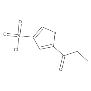 5-Propanoylthiophene-3-sulfonyl chloride Structure