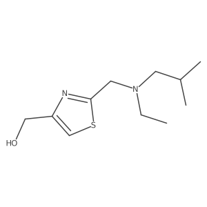 (2-{[Ethyl(2-methylpropyl)amino]methyl}-1,3-thiazol-4-yl)methanol Structure