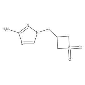 3-[(3-amino-1H-1,2,4-triazol-1-yl)methyl]-1lambda6-thietane-1,1-dione Structure