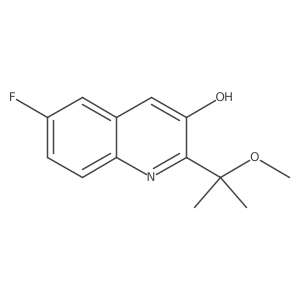 6-Fluoro-2-(2-methoxypropan-2-yl)quinolin-3-ol结构式