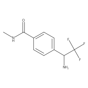 4-(1-amino-2,2,2-trifluoroethyl)-N-methylbenzamide结构式