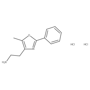 2-(5-Methyl-2-phenyloxazol-4-yl)ethan-1-amine dihydrochloride Structure