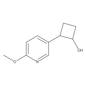 2-(6-Methoxypyridin-3-yl)cyclobutan-1-ol Structure