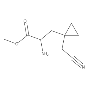 Methyl 2-amino-3-[1-(cyanomethyl)cyclopropyl]propanoate Structure