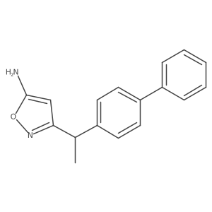 3-(1-[1,1a(2)-Biphenyl]-4-ylethyl)-5-isoxazolamine Structure