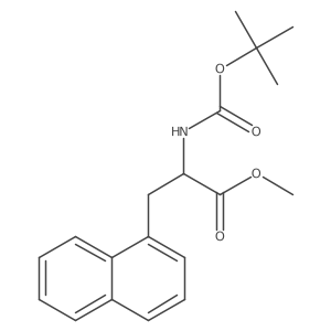 methyl (2S)-2-{[(tert-butoxy)carbonyl]amino}-3-(naphthalen-1-yl)propanoate结构式