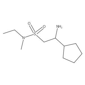 2-amino-2-cyclopentyl-N-ethyl-N-methylethane-1-sulfonamide Structure