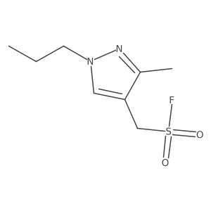 (3-methyl-1-propyl-1H-pyrazol-4-yl)methanesulfonyl fluoride Structure