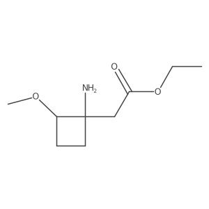 Ethyl 2-(1-amino-2-methoxycyclobutyl)acetate Structure