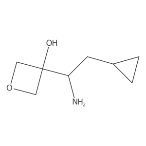 3-(1-Amino-2-cyclopropylethyl)oxetan-3-ol Structure