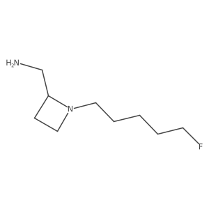 [1-(5-Fluoropentyl)azetidin-2-yl]methanamine结构式