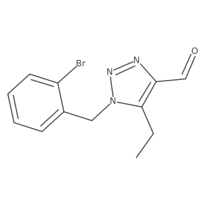 1-[(2-bromophenyl)methyl]-5-ethyl-1H-1,2,3-triazole-4-carbaldehyde Structure