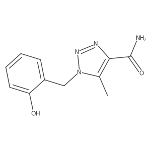1-[(2-hydroxyphenyl)methyl]-5-methyl-1H-1,2,3-triazole-4-carboxamide Structure