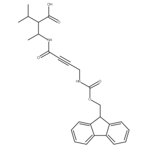 3-[4-({[(9H-fluoren-9-yl)methoxy]carbonyl}amino)but-2-ynamido]-2-(propan-2-yl)butanoic acid Structure