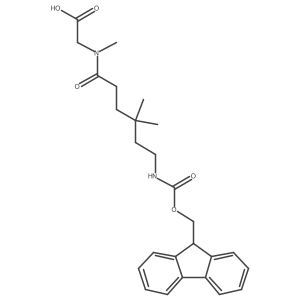 2-[6-({[(9H-fluoren-9-yl)methoxy]carbonyl}amino)-N,4,4-trimethylhexanamido]acetic acid Structure
