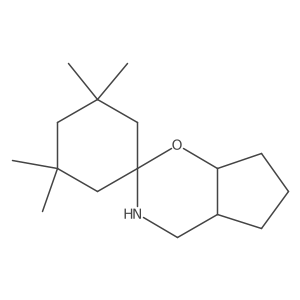 3,3,5,5-tetramethyl-hexahydro-3'H-spiro[cyclohexane-1,2'-cyclopenta[e][1,3]oxazine]结构式