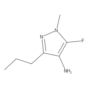 5-fluoro-1-methyl-3-propyl-1H-pyrazol-4-amine Structure