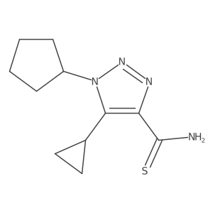 1-cyclopentyl-5-cyclopropyl-1H-1,2,3-triazole-4-carbothioamide Structure