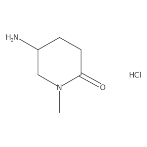 (5R)-5-Amino-1-methyl-piperidin-2-one diHCl结构式