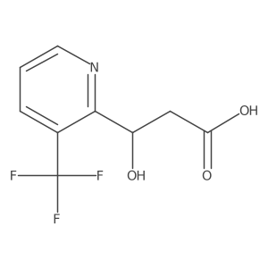 (3S)-3-hydroxy-3-[3-(trifluoromethyl)pyridin-2-yl]propanoic acid Structure