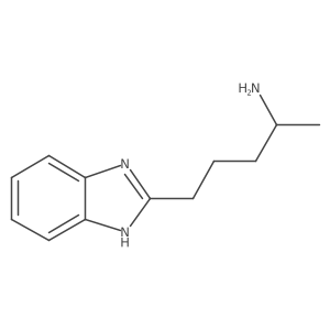 (2S)-5-(1H-1,3-benzodiazol-2-yl)pentan-2-amine结构式