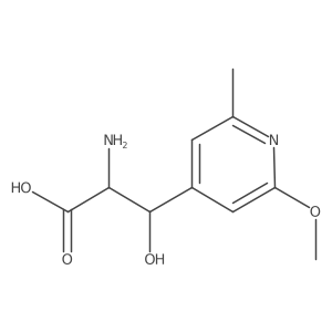 2-Amino-3-hydroxy-3-(2-methoxy-6-methylpyridin-4-yl)propanoic acid Structure