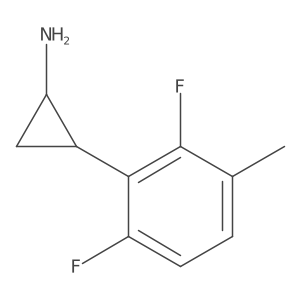 2-(2,6-Difluoro-3-methylphenyl)cyclopropan-1-amine结构式