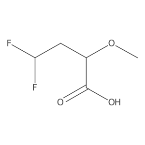 4,4-Difluoro-2-methoxybutanoic acid结构式