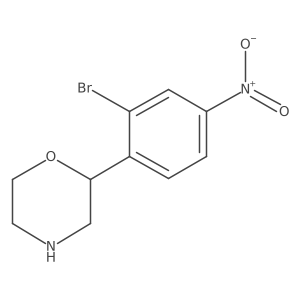 2-(2-Bromo-4-nitrophenyl)morpholine结构式