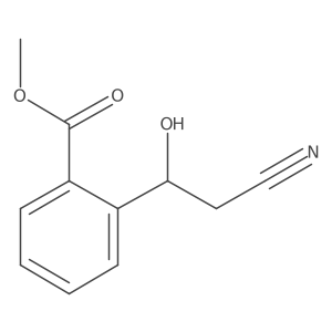 Methyl 2-(2-cyano-1-hydroxyethyl)benzoate Structure
