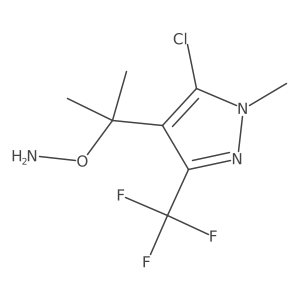 O-{2-[5-chloro-1-methyl-3-(trifluoromethyl)-1H-pyrazol-4-yl]propan-2-yl}hydroxylamine Structure
