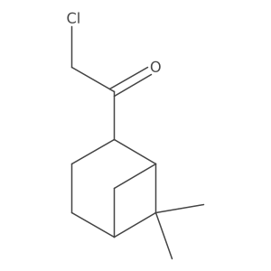2-Chloro-1-{6,6-dimethylbicyclo[3.1.1]heptan-2-yl}ethan-1-one结构式
