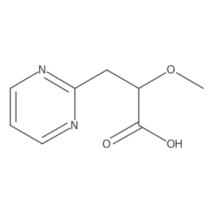 2-Methoxy-3-(pyrimidin-2-yl)propanoic acid Structure