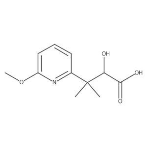 2-Hydroxy-3-(6-methoxypyridin-2-yl)-3-methylbutanoic acid结构式