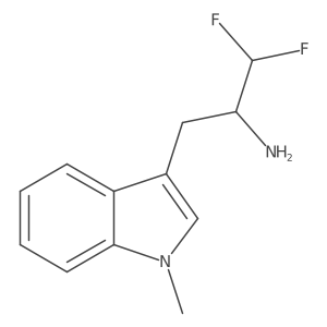 1,1-difluoro-3-(1-methyl-1H-indol-3-yl)propan-2-amine Structure