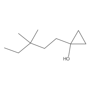 1-(3,3-Dimethylpentyl)cyclopropan-1-ol Structure