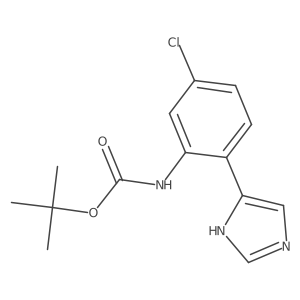 tert-butyl N-[5-chloro-2-(1H-imidazol-4-yl)phenyl]carbamate Structure