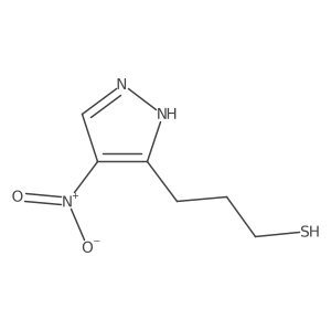 3-(4-nitro-1H-pyrazol-3-yl)propane-1-thiol结构式