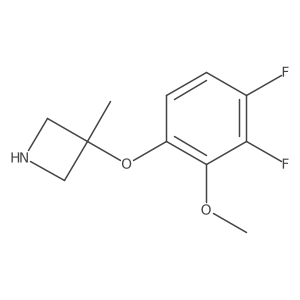 3-(3,4-Difluoro-2-methoxyphenoxy)-3-methylazetidine Structure