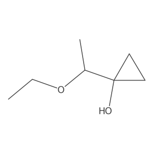 1-(1-Ethoxyethyl)cyclopropan-1-ol结构式