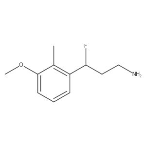 3-Fluoro-3-(3-methoxy-2-methylphenyl)propan-1-amine Structure