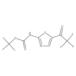 tert-butyl N-[5-(trifluoroacetyl)-1,3-thiazol-2-yl]carbamate Structure