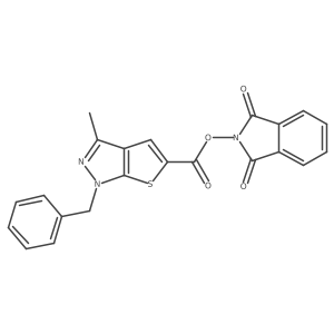 1,3-dioxo-2,3-dihydro-1H-isoindol-2-yl 1-benzyl-3-methyl-1H-thieno[2,3-c]pyrazole-5-carboxylate Structure