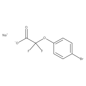 Sodium 2-(4-bromophenoxy)-2,2-difluoroacetate结构式